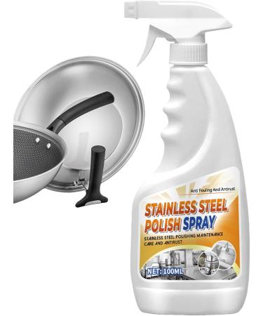 Stainless Steel Polish Spray Kitchen Counter Grease And Rust Cleaner Spray | Stainless Maintenance Agent Kitchen Grease Cleaner Rust Cleaner Spray For Stove Tableware Faucet Utoya - Buy Online on GoSupps.com