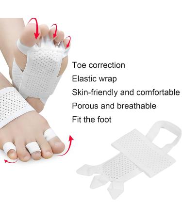 JYCCH 2pcs Elastic Hallux Valgus Corrector | Breathable Pain Relief Toe Straightener for Optimal Comfort - Buy Online on GoSupps.com