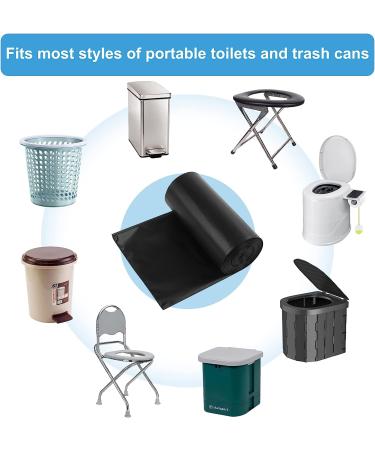 80 Portable Toilet Bags for Camping  Biodegradable Porta Potty Bags 8 Gallon 1.1 Mil Thickened Toilet Waste Bags for 5 Gallon Bucket Toilet  Compostable Bags for Adults Outdoor Camping Car Travel - Buy Online on GoSupps.com