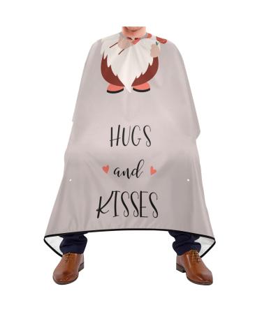 Waterproof Barber Cape -Gnome Pattern29 Cheetah Haircut Bib for Men Unisex Hair Cutting Cape(8rp1a)