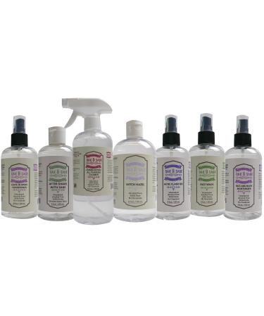 OAK & SAGE Homeopathic Acne Clarifier - Unscented Herbal Treatment with Rose Petals - 8oz - 100% Natural Alcohol & Chemical-Free - Ideal for All Skin Types - Buy Online on GoSupps.com