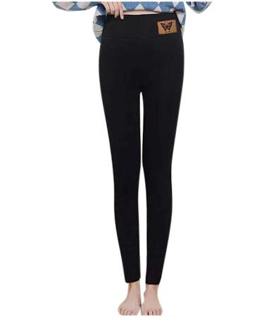 Jsaierl Fleece Lined Winter Warm Leggings for Women Girls - Black, X-Large - Buy Online on GoSupps.com
