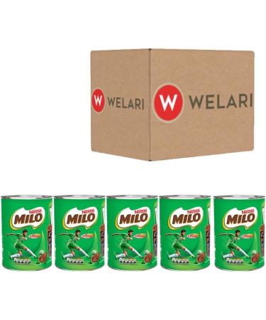 Nestle 5 x 400g Chocolate Flavour Milo Milk Drink With Welari Thank You Card Malted Vitamin Minerals Calcium Activ-go for Kids (2kg) - Buy Online on GoSupps.com