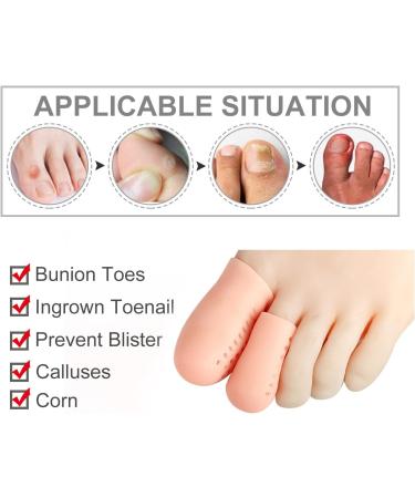 Silicone Finger Cots - Protective Finger Covers for Cracking Blisters & Broken Toes - International Shipping Available - Buy Online on GoSupps.com