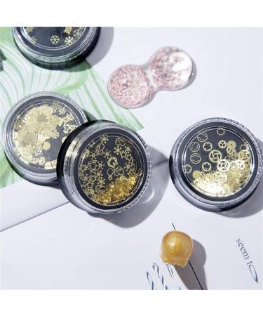 Nail Patches French Stickers Fall Golden Glitter Sequins Jewelry Making Art Craft Ornaments Home Flakes Women Snowflakes - Buy Online on GoSupps.com