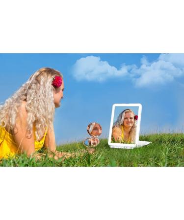 YUVIKE Travel Lighted Makeup Mirror - Portable Beauty Essential for Women - Buy Online on GoSupps.com