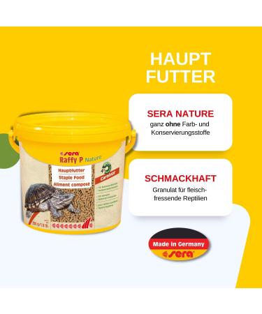 Sera Raffy P Nature 3.8L - Premium Water Turtle Feed | Balanced Nutrition with Animal & Herbal Ingredients | Made in Germany | Best Fish Feed for Turtles - Buy Online on GoSupps.com