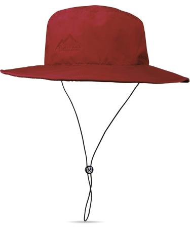 Shop Normani Waterproof Sun Hat 2-in-1 | 100% Wind & Waterproof | UV Protection 30+ | Sizes S-3XL | XXL Burgundy - Buy Online on GoSupps.com