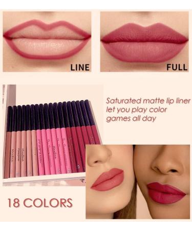  JUDEWY Lip Liner - Lip Liner Stain Face Makeup 20 colors available Lip color Rich and smooth application (P05) - Buy Online on GoSupps.com