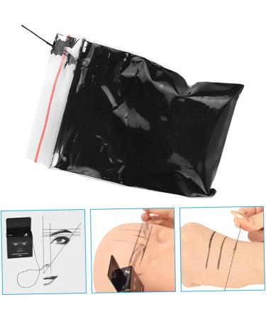 Healeved Eyebrow Ink Brow Map Line Cosmetic Measuring Tools Eyebrow Mapper Tool Eye Brow Corrector 4.6x1.8x7.5cm Black - Buy Online on GoSupps.com