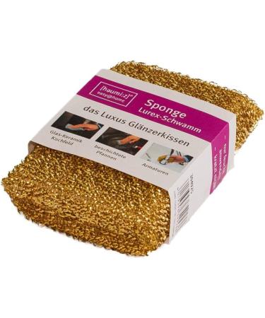 Homiez Shine Cushion Lurex Cleaning Sponge - Pot Cleaner & Sponge (13x8x2.5 cm) for Effortless Kitchen Cleaning - International Shipping Available - Buy Online on GoSupps.com
