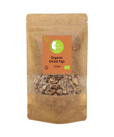 Organic Sun Dried Chopped/Diced Figs - Certified Organic - by Busy Beans Organic (250g) - Buy Online on GoSupps.com
