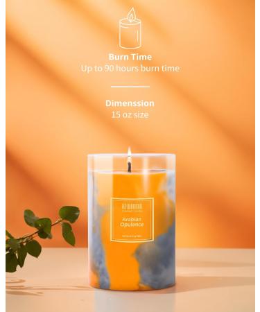 Scented Candles | Black Currant & Olive | Hand-Poured Soy Wax | 90-Hour Burn | Aromatherapy | Fall Holiday Decor Gifts | 15oz Tie-Dye Candle - Buy Online on GoSupps.com