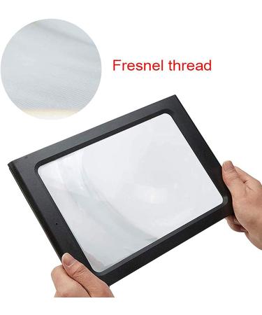 Hanme 5X LED Lighted Full Page Reading Magnifier for Low Vision Seniors - Hands-Free Rectangular Magnifying Glass for Repair and Observation - Buy Online on GoSupps.com