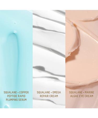 Biossance Instant Hydration Set: Full-Size Squalane + Copper Peptide Serum with Mini Eye Cream & Omega Repair Cream - 1.69 Fl Oz - Buy Online on GoSupps.com