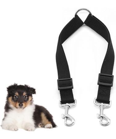 Leeq Double Dog Leash - Adjustable No Tangle Trainer Leash for 2 Dogs | Black - Buy Online on GoSupps.com