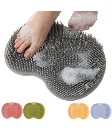 Tvnakdfq 10PCS Shower Foot Scrubber Mat with Non-Slip Suction Cups Foot Back Cleaning Pad Back Washer Exfoliating Bath Wash Pad