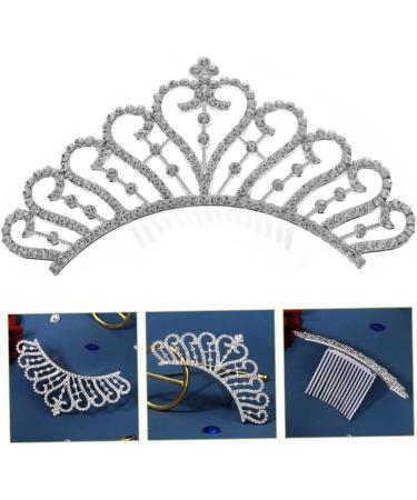 Mikinona Crown Side Hair Comb Rhinestone Hair Clip Girls Tiara Flower Girl Hair Accessories Girls Hair Accessories Wedding Comb Girls Hair Clips The Crown Bride Alloy Small Crown - Buy Online on GoSupps.com