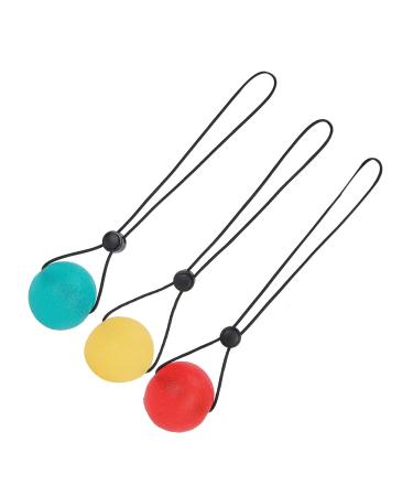 Verdant Touch Hand-Handjahr-Ball grip ball 3-part set stress relief hand-joint wrist rehabilitation strength training massage ball yellow 15 red 25 green 35