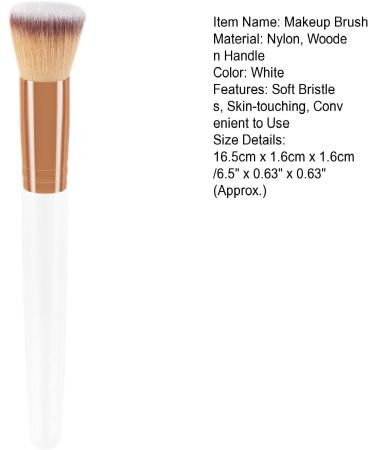 Worparsen Foundation Brush Flat Head BB Cream Makeup Brush Cosmetics Accessory Eco-friendly - Buy Online on GoSupps.com