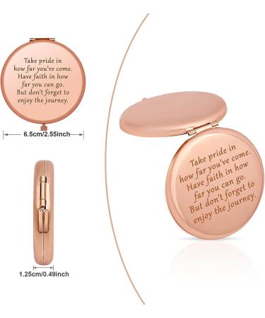 Jielahua Senior Night Graduation Compact Makeup Mirror - Motivational Gift for Girls and Teens | Perfect Christmas and Wedding Gift - Buy Online on GoSupps.com