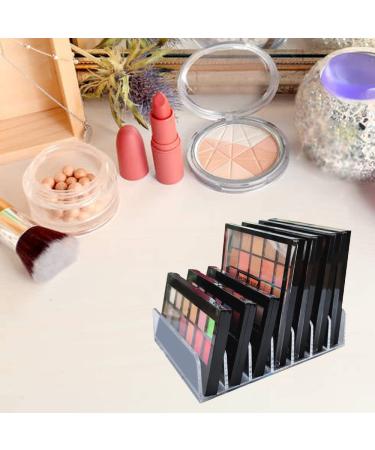 Acrylic Clear Eyeshadow Palette Organizer - 7 Sections - Makeup Organizer for Bathroom Countertops and Vanities - Buy Online on GoSupps.com