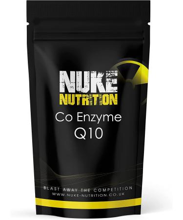 Nuke Nutrition COQ10 Supplement 100mg | 180 Co Enzyme CQ10 High Strength Capsules | Powerful Antioxidant for Heart and Cardiovascular Health | Co Enzyme Q 10 High Absorption | Vegetarian Friendly 180 Capsules