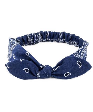 Carede 6 Pack Elastic Paisley Bandana Knot Headbands - Rabbit Ear Bow Headband for Women Girls - Turban Headwraps Hair Bands (Mixed 6 pcs) - Buy Online on GoSupps.com