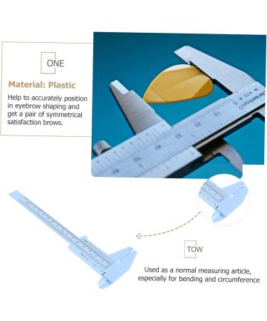 Healeved 4 Pcs Eyebrow Ruler Makeup Brow Ruler Eyebrow Tinting Kit Stencil Miss Plastic Calipers Makeup Tools - Buy Online on GoSupps.com