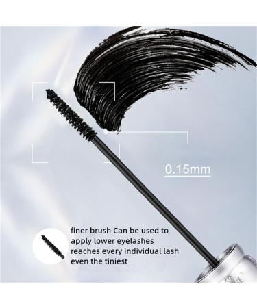Waterproof Black Mascara with Small Brush Long Lasting Smudge-Proof Voluminous Eyelashes Gift (1pc) - Buy Online on GoSupps.com