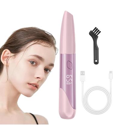 1/2 Eyelash Heat Curler - Multifunction Electric Eyelash Curler 380mAh Eye Lashes Wand | Rechargeable Lash Curler with Type C Charging and Brush Lashes Heating Wand Pink Purple - Buy Online on GoSupps.com