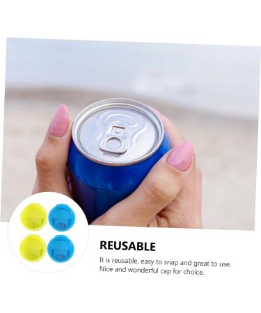LALAFINA 8 Pcs Drinks Can End Can Cover Beverage Can Cap Beverage End Beverage Cap Splash Cover Push Type As Shownx2pcs mediumx2pcs - Buy Online on GoSupps.com
