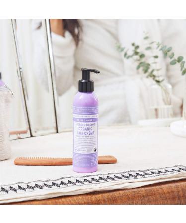 Dr. Bronner's Organic Hair Cr me Variety Pack - Lavender Coconut & Peppermint - 6 oz Leave-In Conditioner and Styling Cream | Organic Oils for Shine and Strength - Non-GMO - Buy Online on GoSupps.com