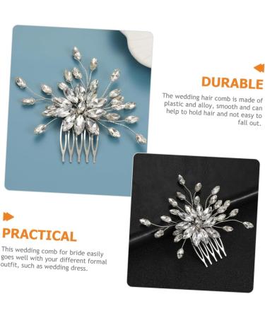 Housoutil Hair Comb Prom Headpiece Rhinestone Headband Bridal Tiara Wedding Hair Wedding Headband Prom Headband Diamond Headpiece Wedding Tiara Accessories Horse Eye Bride Alloy - Buy Online on GoSupps.com
