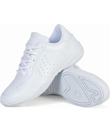 FUQIAO Lightweight White Cheer Shoes for Girls - Size 13 Little Kid | Competition Sneakers for Women - Style 2127 - Buy Online on GoSupps.com