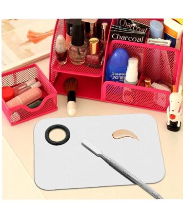Ruluti Stainless Steel Makeup Mixing Palette & Spatula Tool - Perfect for Seamless Makeup Mixing - Buy Online on GoSupps.com