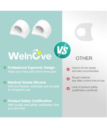 Welnove Toe Separator - Bunions Relief & Hammer Toe Corrector - Medium Size Toe Spacers for Overlapping Toes - Buy Online on GoSupps.com