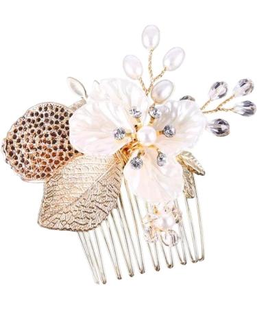 New 2025 Hair Combs Wedding Hair Clips Fashion Crystal Flower Headdress Hairpin For Diadem Pearls Headpiece Barrettes New For Jewelry Fashion Accessories Creative Gift - Buy Online on GoSupps.com