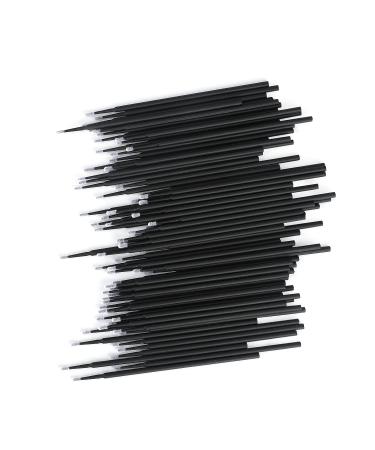 200PCS Disposable Micro Brush Applicator Swabs for Eyelash Extensions & Makeup - Black - Buy Online on GoSupps.com