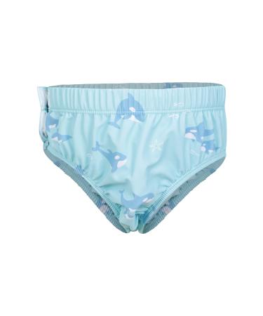 Mountain Warehouse Baby Swim Nappy - Lightweight with Soft Cotton Lining & Elastic Waistband for Boys & Girls - Best for Beach Pool Summer & Autumn Blue 6-9 Months 6-9 Months Blue