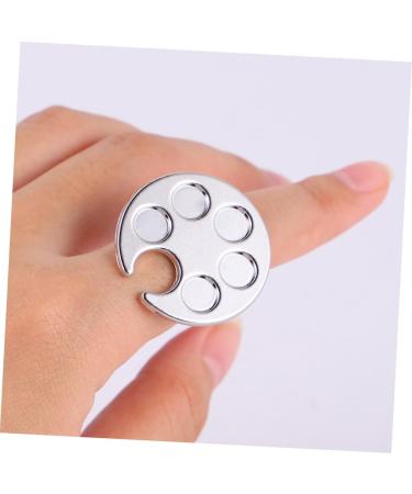 2 pi ces Palette de M lange pour Manucure Argent Planche Multifonction pour Couleurs Nail Art Plateau Exposant D corations Ongles L ger et Facile Nettoyer pour Usage - Buy Online on GoSupps.com