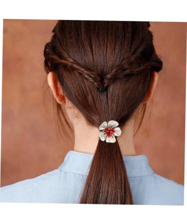 FOMIYES hair accessories hair rope hair ties for women pearl hair tie Premium Hair Scrunchies Multi- scarves for women Petal Hair Tie the flowers Synthetic Shell Flower Resin ponytail Miss - Buy Online on GoSupps.com