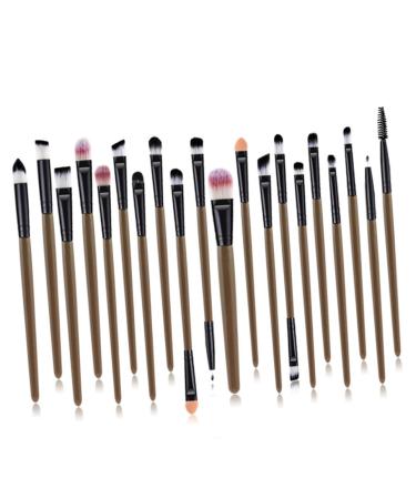 VINTORKY 20pcs Eyeliner Eyeshadow Brush Kit Eyeshadow Tools Makeup Brush Kit Size 1 As Shown