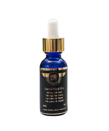 60ML Ultra Potency Blue Lotus 300X Extract with Moringa Saffron 24K Gold Flakes Monotomic Plasma water for Sleep Meditation Lucid Dreaming Relaxation Skin Glow Hydration 100% Cold-Pressed