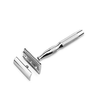 CSB Classic Double Edge Safety Razor - Reusable Chrome Metal DE Razor for Men & Women - Perfect for Smooth Shaving Worldwide - Buy Online on GoSupps.com