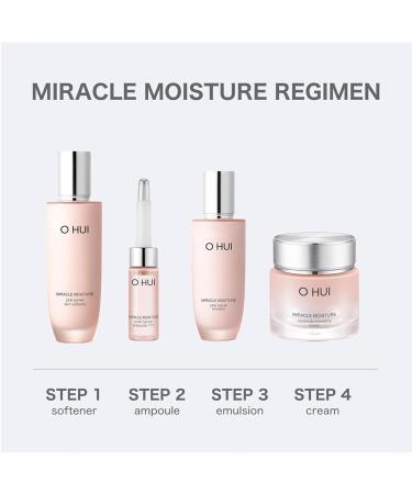 O HUI Miracle Moisture Ceramide Boosting Cream | 24-Hour Hydration | Korean Moisturizer for All Skin Types | Achieve Glass Skin with Ceramides & Shea Butter - Buy Online on GoSupps.com