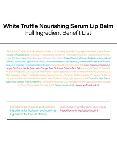 Alba Piedmont Italian White Truffle Nourishing Serum Lip Butter | Vegan Hydrating Lip Care for All Skin Types | Glowy Finish & Safe for Sensitive Skin - Buy Online on GoSupps.com