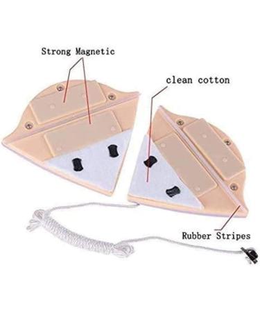 Double-Sided Window Cleaners Glass Wiper Glider Cleaning Brush Tool for Double Glazed Windows Fit to 0.5-1" Windows Thickness - Buy Online on GoSupps.com