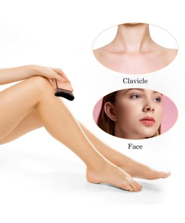 Molain Large Kabuki Brush - Self Tanner & Makeup Brush for Body & Face | Sunless Tanner Primer Rouge Shadow Bronzer - Rose Gold - Buy Online on GoSupps.com
