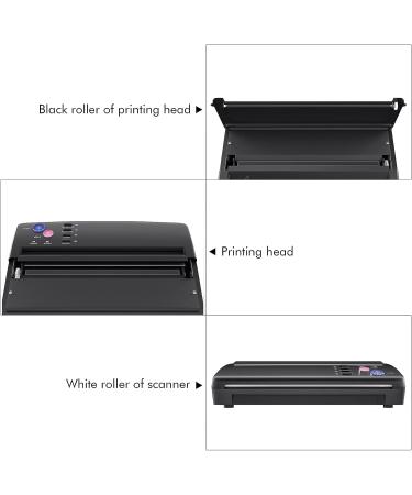 TATELF Tattoo Stencil Machine with 20pcs Transfer Paper - Black | Thermal Copier for Tattoo Artists - Buy Online on GoSupps.com